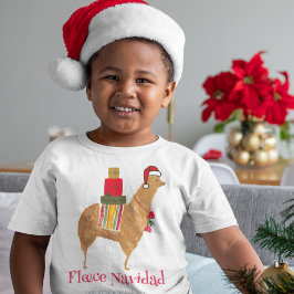 Alpaca Ull Navidad Hand-Illustrated T Shirt