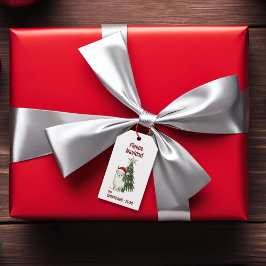 Alpaca "Ull Navidad" jul Presentetikett