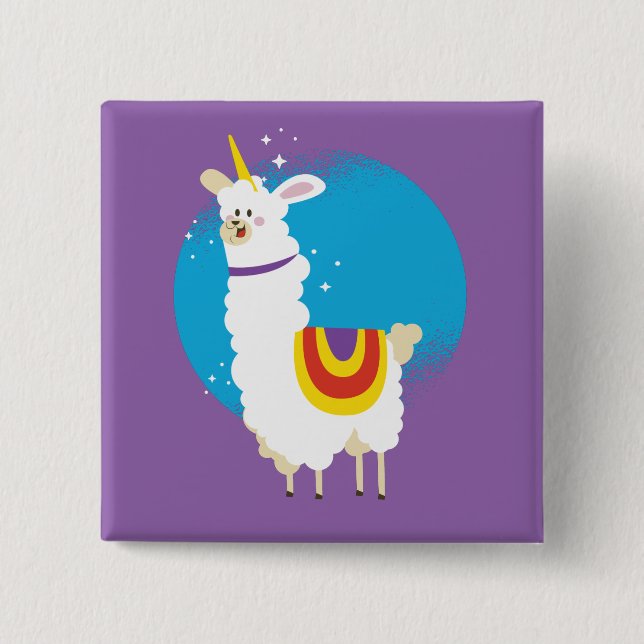 Alpaca Unicorn Knapp (Framsida)