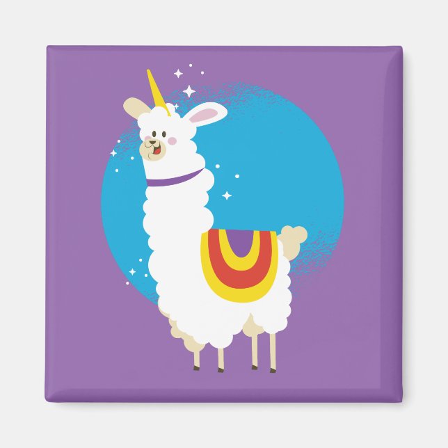 Alpaca Unicorn Magnet (Framsidan)
