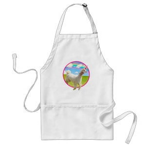 Alpaca Unicorn under Rainbow Himlar Förkläde
