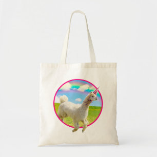 Alpaca Unicorn under Rainbow Himlar Tygkasse