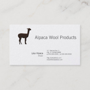 Alpaca Visitkort