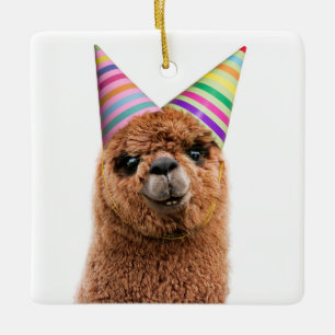 Alpaca War-Hattar i Party Julgransprydnad Keramik