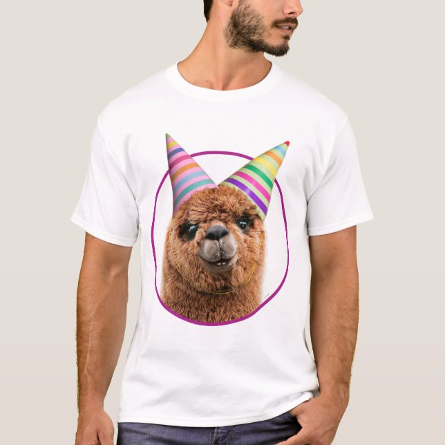 Alpaca War-Hattar i Party T Shirt (Framsida)