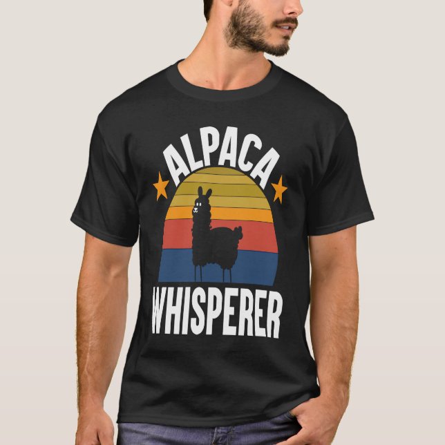 Alpaca Whisperer I Alpaca T Shirt (Framsida)