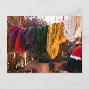 Alpaca Wool - Peru Vykort