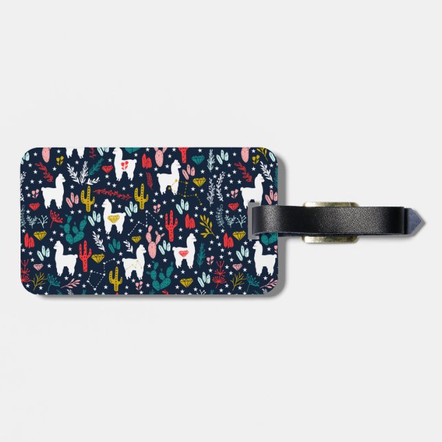 Alpacabagagemärkre Bagagebricka (Baksida Vågrät)