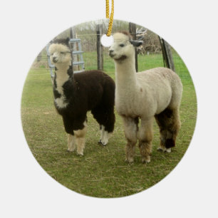 AlpacaDuo Julgransprydnad Keramik