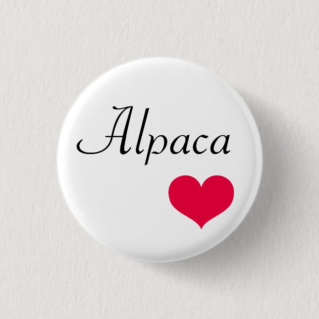 Alpacahjärta Knapp (Framsida)