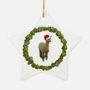 Alpacajulkran Julgransprydnad Keramik