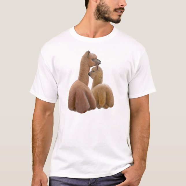 AlpacakärlekT-tröja Tee Shirt (Framsida)