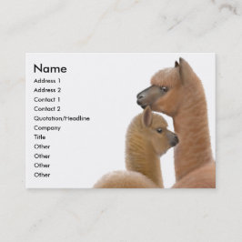 Alpacakärlekvisitkort Visitkort