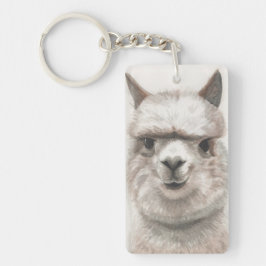Alpacaleenden personifierar 2 sidKeychain hänger