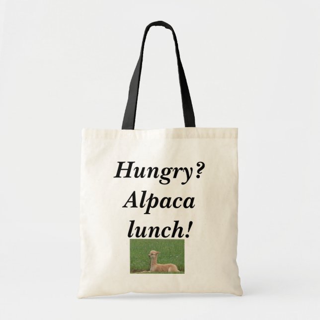 Alpacalunch hänger lös! tygkasse (Framsidan)