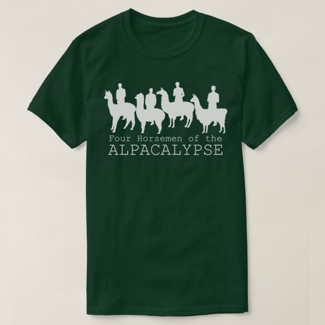Alpacalypsens fyra horsperma t shirt (Design framsida)
