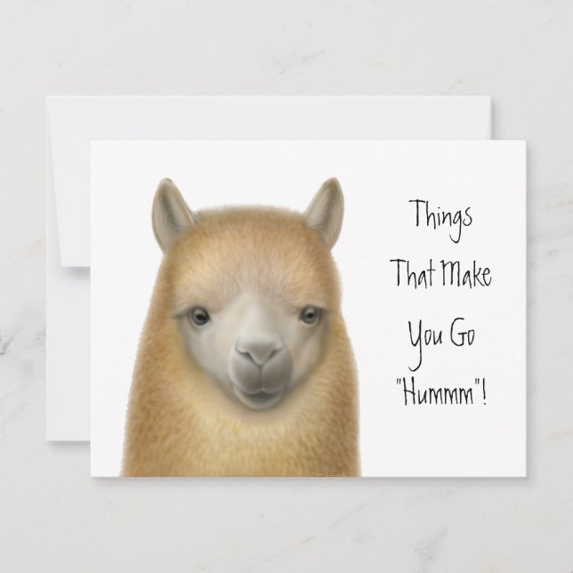 Alpacapartyinbjudan Inbjudningar (Framsida)