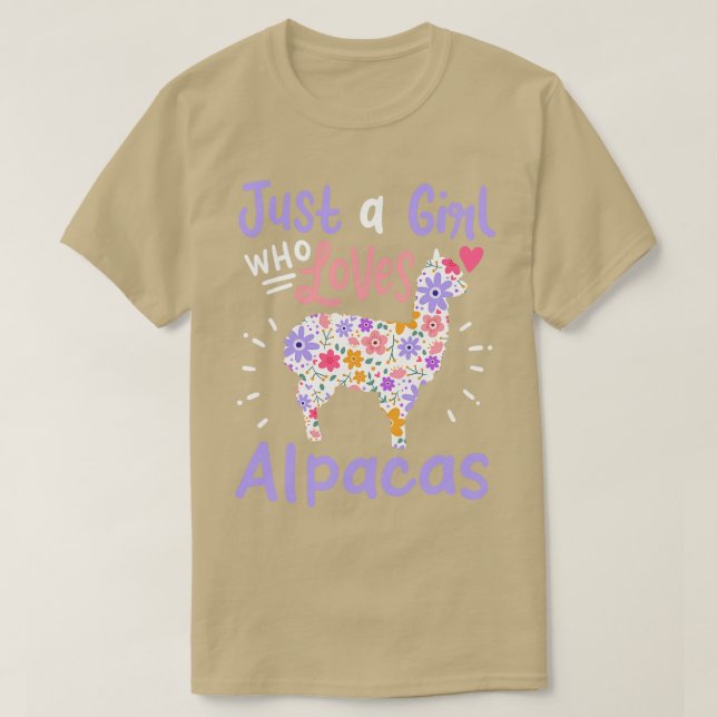 Alpacas Alpaca Älskare T Shirt (Design framsida)