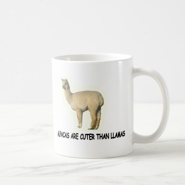 Alpacas är cuter än lamas kaffemugg (Höger)