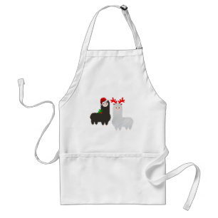 Alpacas christmas-renar förkläde
