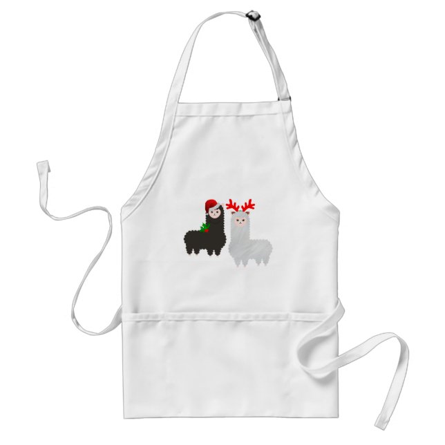 Alpacas christmas-renar förkläde (Framsidan)
