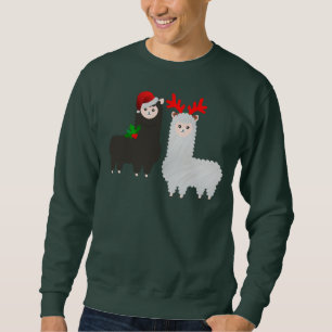 Alpacas christmas-renar lång ärmad tröja