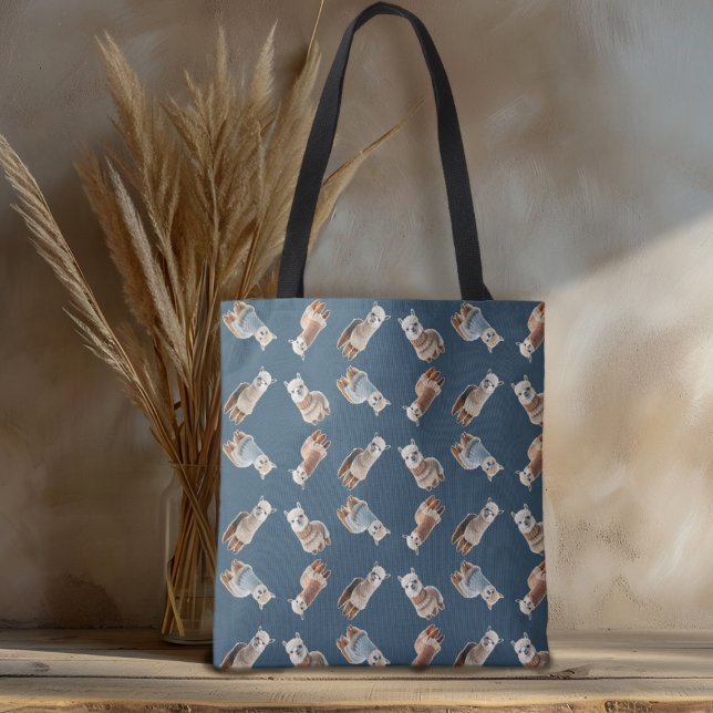 Alpacas in Sweaters Pattern Knitting Tygkasse (Skapare uppladdad)