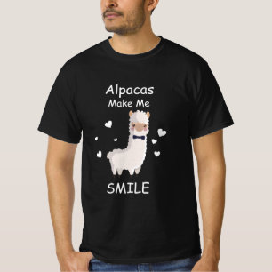 Alpacas Låt mig le, Llama Älskare Gift T Shirt