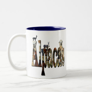 Alpacas Logotyp med alperna. Två-Tonad Mugg