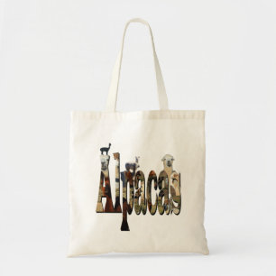 Alpacas Logotyp med alperna. Tygkasse