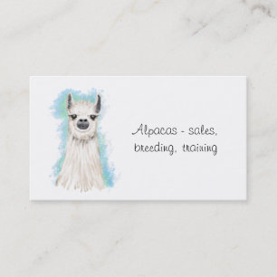 Alpacas och Llama Visitkort