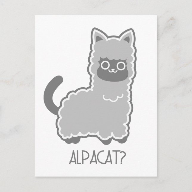 Alpacat? Vykort (Framsida)