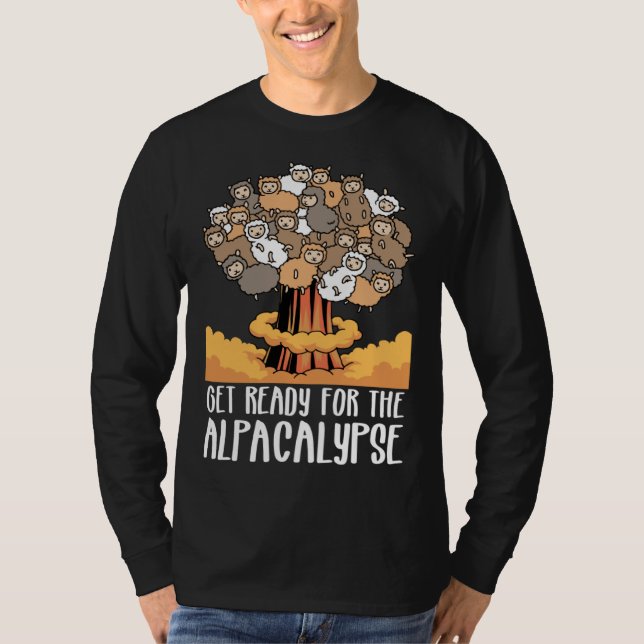 Alpacka  Gör dig redo för Alpackageddon T Shirt (Framsida)