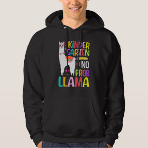 Alpacka Inget Prob Llama Tillbaka Till Skolan Förs Hoodie