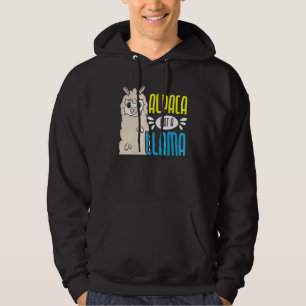 Alpacka Inte En Lama Alpacka Viskare Gårdsdjur Hoodie