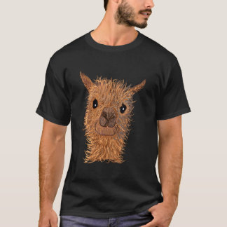 Alpacka Lama Söt Alpacka Söt Alpacka Alpacka Huvud T Shirt