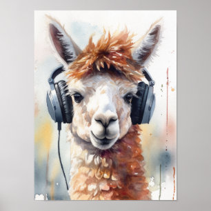 Alpacka Music Factory Hörlurar Affisch