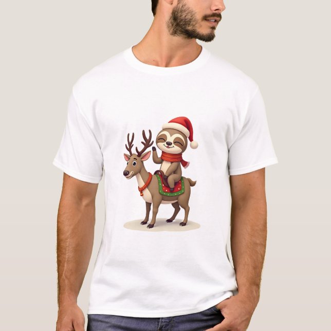 Alpacka Sengångare Jul (1) T Shirt (Framsida)