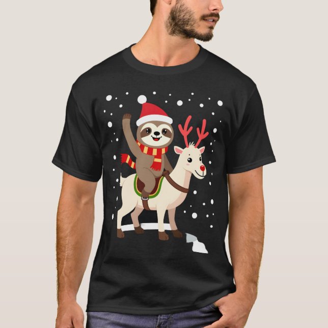 Alpacka Sengångare Jul (1) T Shirt (Framsida)