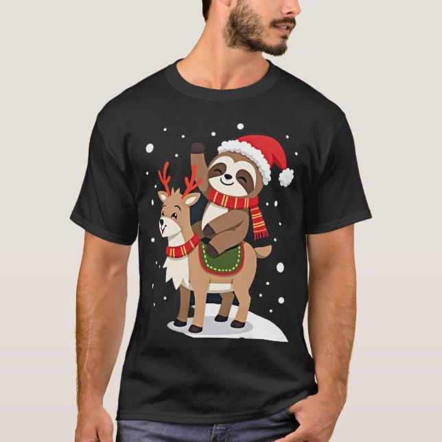 Alpacka Sengångare Jul (2) T Shirt (Framsida)