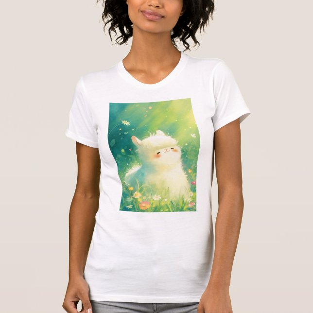 Alpacka solskensflykt t shirt (Framsida)