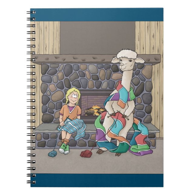 Alpacka Stickning Anteckningsbok (Framsidan)