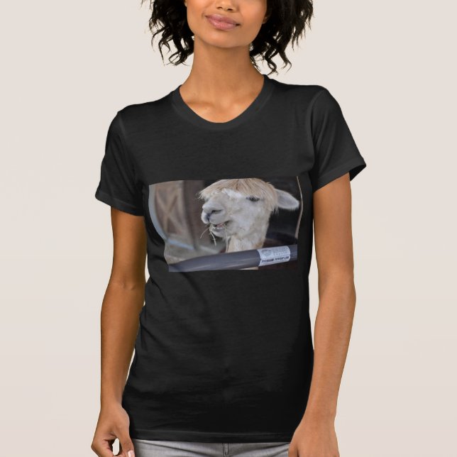 Alpacka, Vit T-shirt (Framsida)