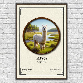 Alpacka Zoologi Serie Poster