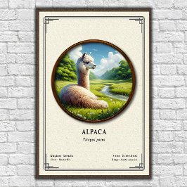 Alpacka Zoologi Serie Poster