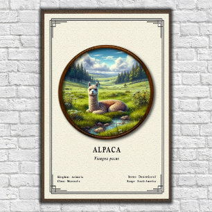 Alpacka Zoologi Serie Poster