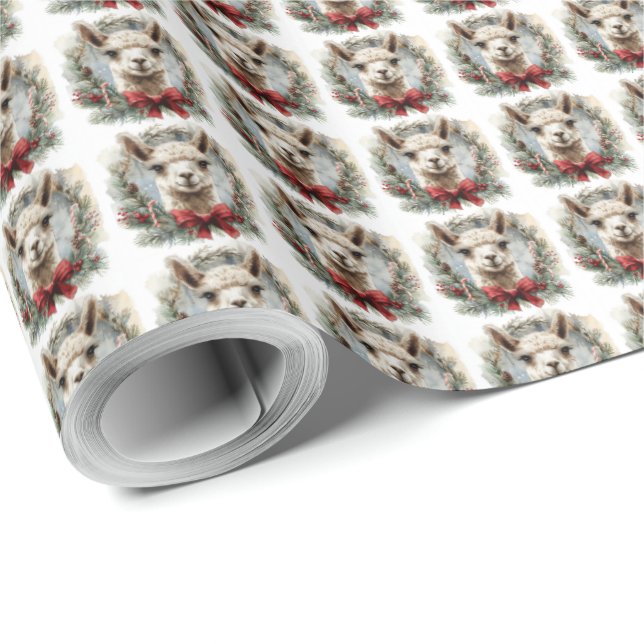 Alpackakrans julfirande presentförpackning presentpapper (Rullad Hörn)