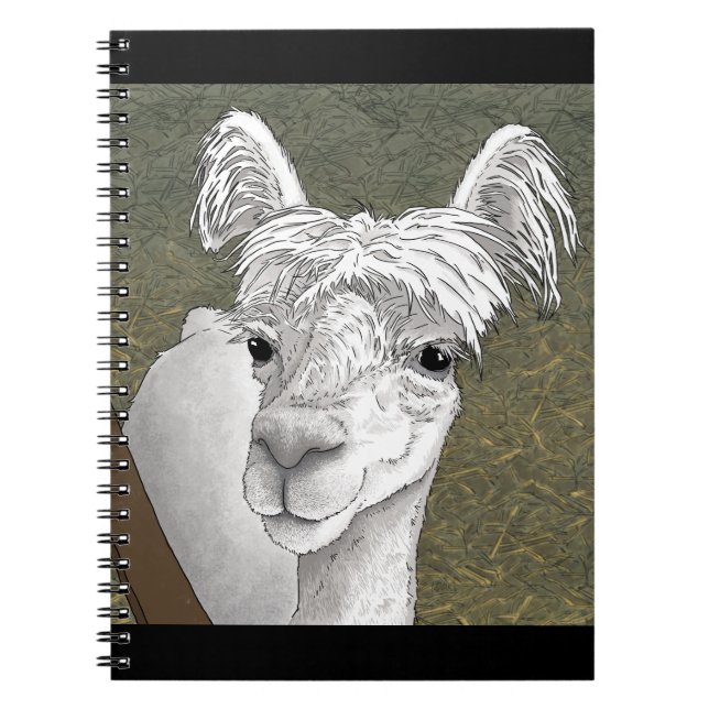 Alpackaporträtt 2 anteckningsbok (Framsidan)