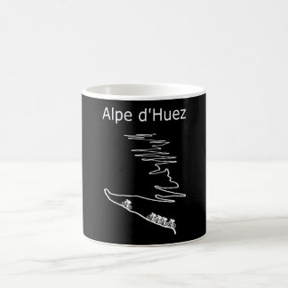 Alpe d Huez i Frankrike-cykelutformning för manar Kaffemugg