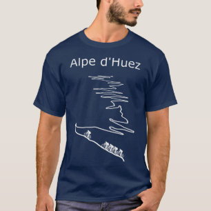 Alpe d Huez i Frankrike-cykelutformning för manar  T Shirt